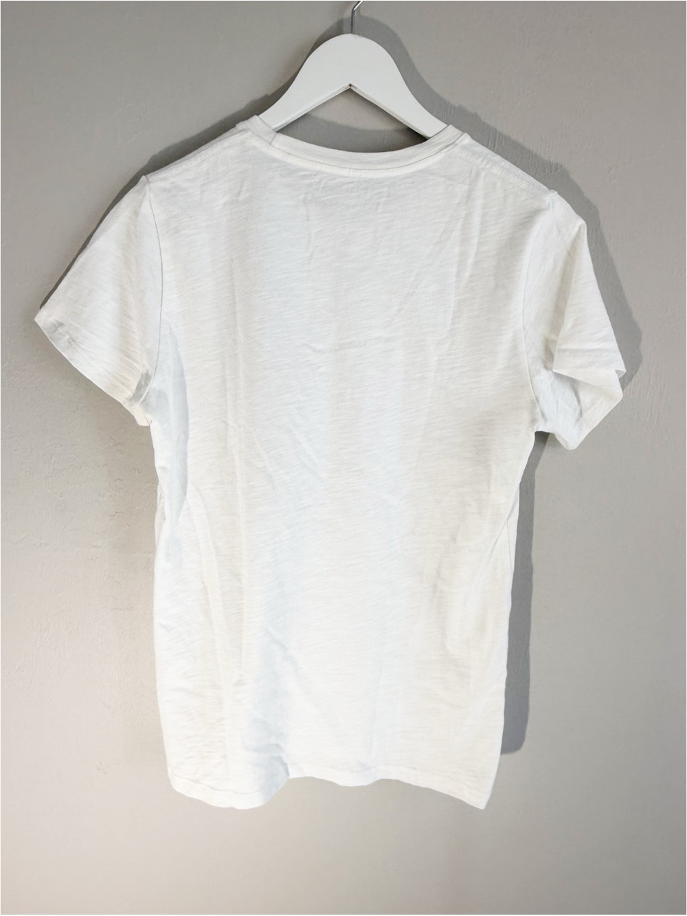 AMERICAN GIANT Women's White Premium Slub Crew Neck Tee Short Sleeve USA Size L - Picture 2 of 4
